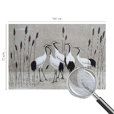 Luxusná tapeta Kŕdeľ žeriavov