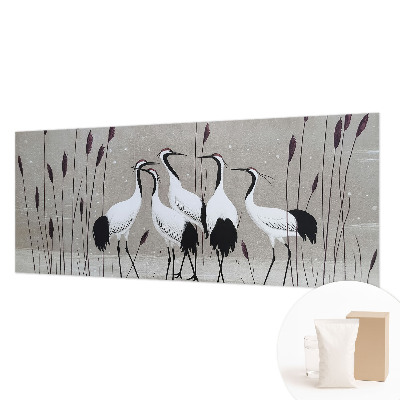 Luxusná tapeta Kŕdeľ žeriavov