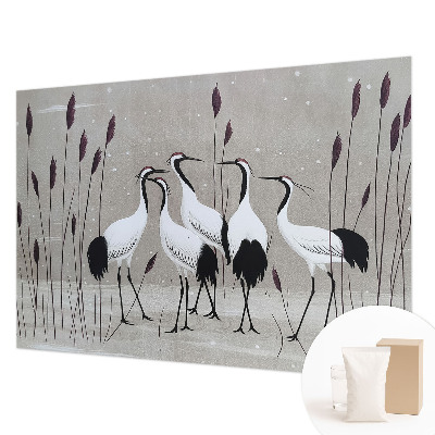 Luxusná tapeta Kŕdeľ žeriavov