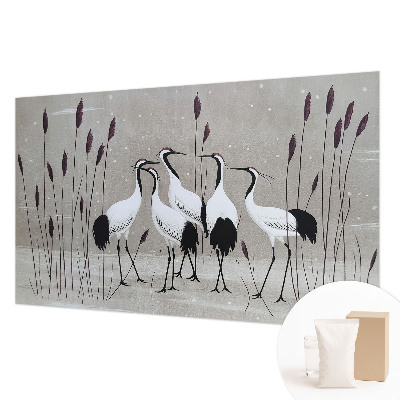 Luxusná tapeta Kŕdeľ žeriavov