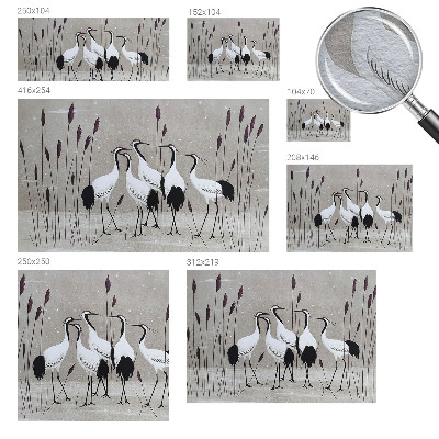 Luxusná tapeta Kŕdeľ žeriavov