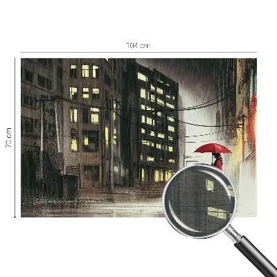 Tapeta na stenu Daždivé mesto