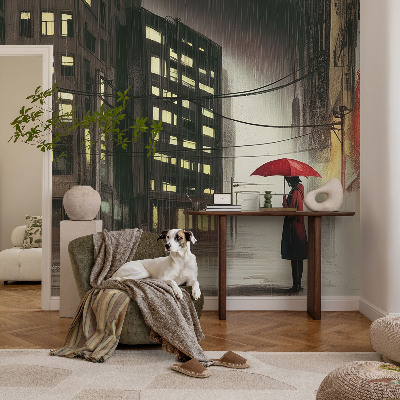 Tapeta na stenu Daždivé mesto