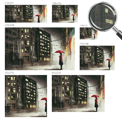 Tapeta na stenu Daždivé mesto