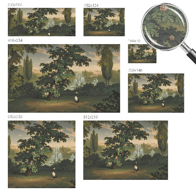 Vliesová fototapeta na stenu Prírodná záhrada