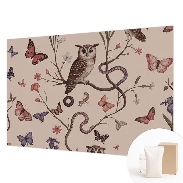 Vliesová tapeta na stenu Sova príroda