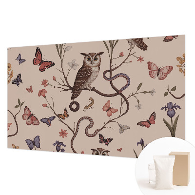 Vliesová tapeta na stenu Sova príroda