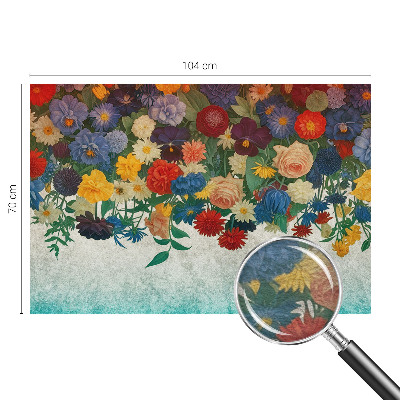 Vliesová fototapeta pre deti Farebné kvety