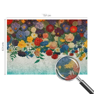 Vliesová fototapeta pre deti Farebné kvety