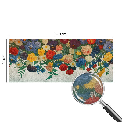 Vliesová fototapeta pre deti Farebné kvety