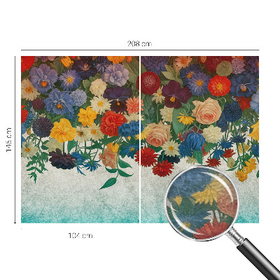 Vliesová fototapeta pre deti Farebné kvety