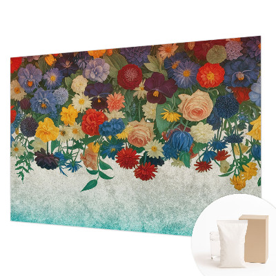 Vliesová fototapeta pre deti Farebné kvety