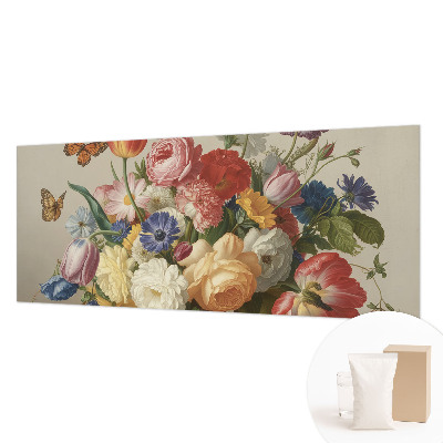 Fotografická tapeta na vliese Kvety a motýle