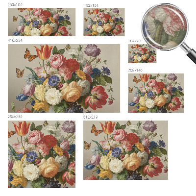 Fotografická tapeta na vliese Kvety a motýle