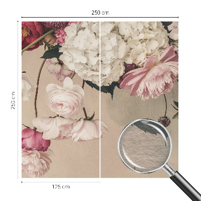 Fototapeta s potlačou na vliese Romantické kvety