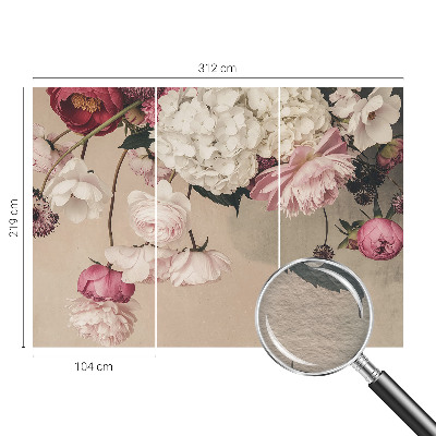 Fototapeta s potlačou na vliese Romantické kvety