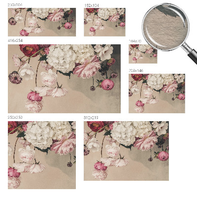 Fototapeta s potlačou na vliese Romantické kvety