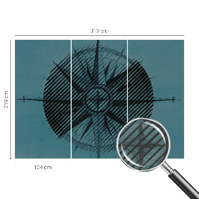 Dekoratívna fototapeta na stenu Námorný kompas