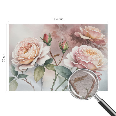 Vliesová fototapeta Pastelové ruže