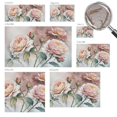 Vliesová fototapeta Pastelové ruže