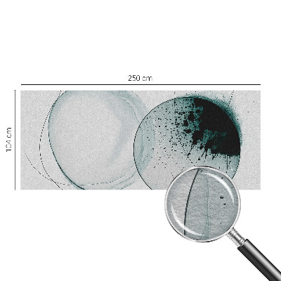 Vliesová fototapeta na stenu Zelené kruhy