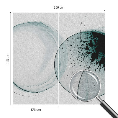 Vliesová fototapeta na stenu Zelené kruhy