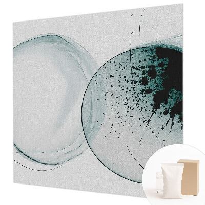 Vliesová fototapeta na stenu Zelené kruhy