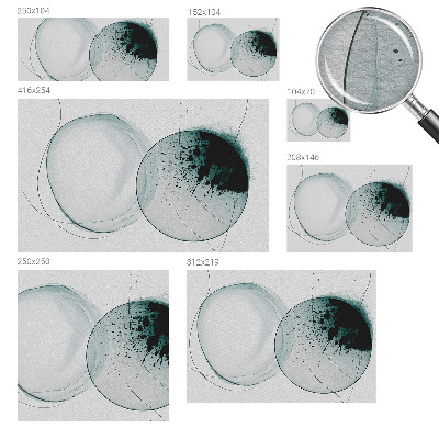 Vliesová fototapeta na stenu Zelené kruhy