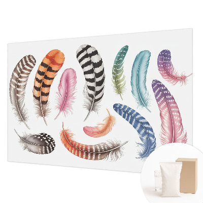 Vliesová tapeta na stenu Pastelové pierka