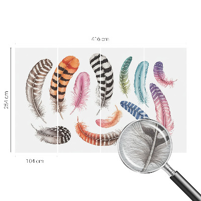 Vliesová tapeta na stenu Pastelové pierka