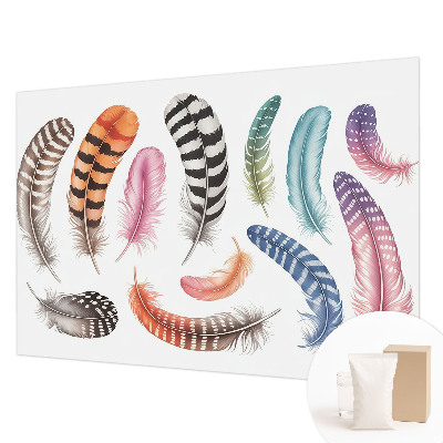 Vliesová tapeta na stenu Pastelové pierka