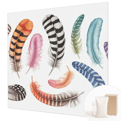 Vliesová tapeta na stenu Pastelové pierka