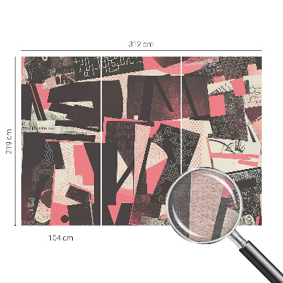 Vliesová fototapeta do obývačky Geometrická koláž