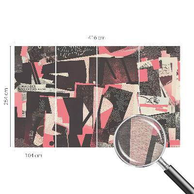 Vliesová fototapeta do obývačky Geometrická koláž