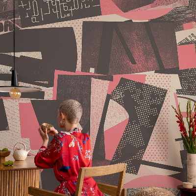 Vliesová fototapeta do obývačky Geometrická koláž