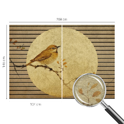 Fototapeta s potlačou na vliese Harmónsky vták