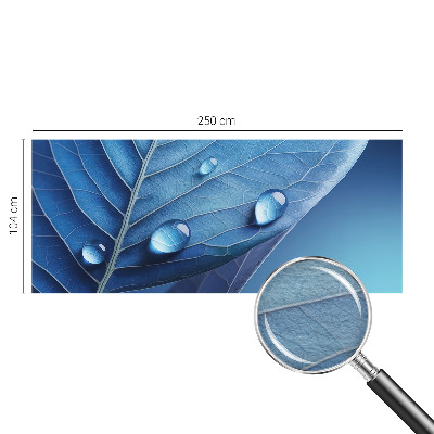 Fotografická tapeta na vliese Modrý list