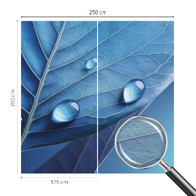 Fotografická tapeta na vliese Modrý list