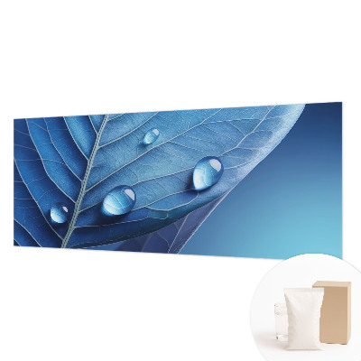 Fotografická tapeta na vliese Modrý list