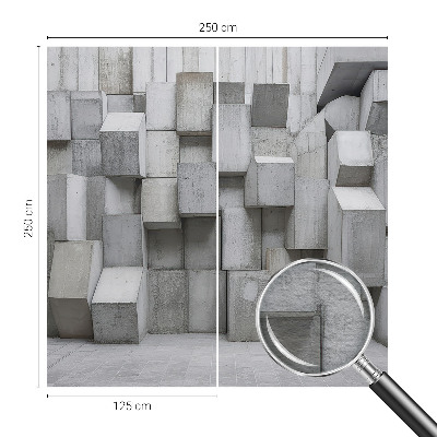 Vliesová fototapeta pre deti Betónové bloky