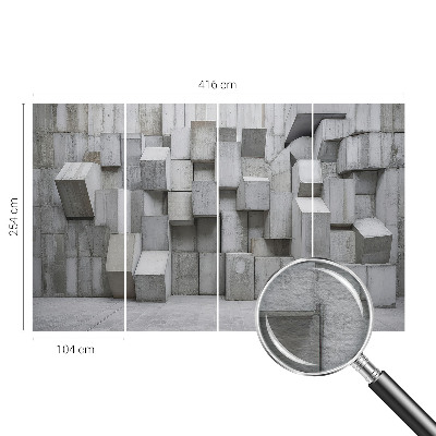 Vliesová fototapeta pre deti Betónové bloky