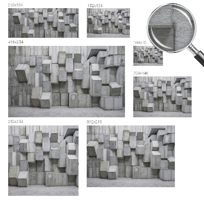 Vliesová fototapeta pre deti Betónové bloky