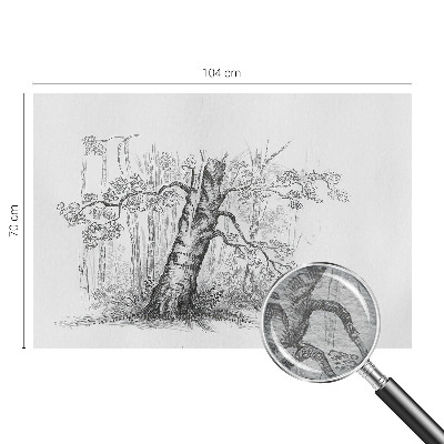 Fotografická tapeta vliesová Lesný strom