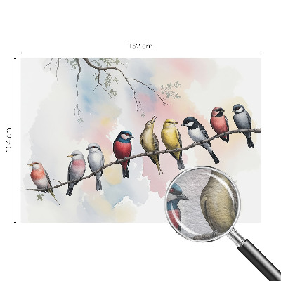 Fototapeta s potlačou na vliese Vtáky na konári