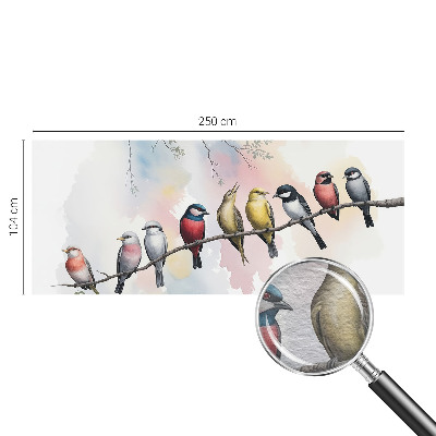 Fototapeta s potlačou na vliese Vtáky na konári