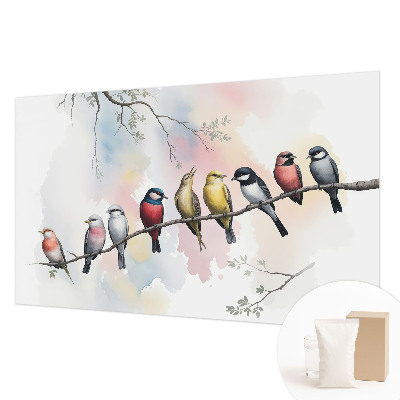 Fototapeta s potlačou na vliese Vtáky na konári