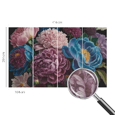 Vliesová fototapeta s potlačou Farebné kvety