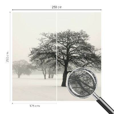 Dekoratívna fototapeta na stenu Zimné stromy