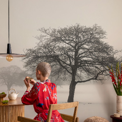 Dekoratívna fototapeta na stenu Zimné stromy