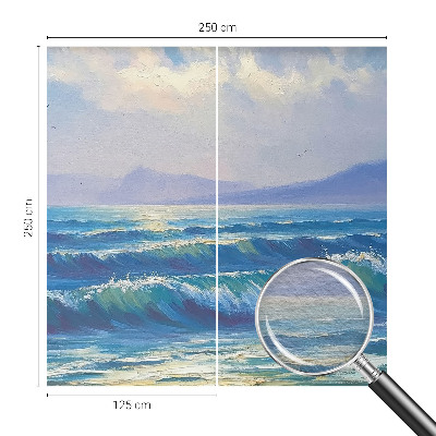 Fototapeta na mieru do spálne Morské vlny